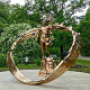 Dmitry Glukhovets attended the unveiling of the "Möbius Strip" monument